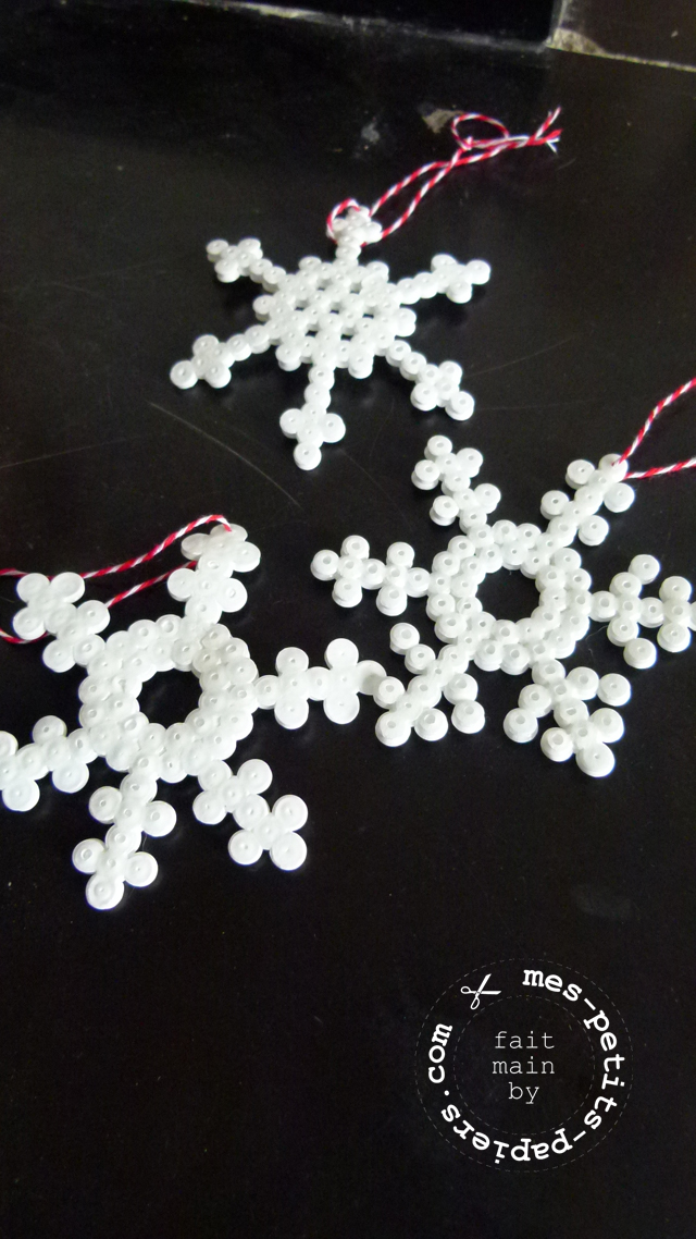 DIY flocons hama