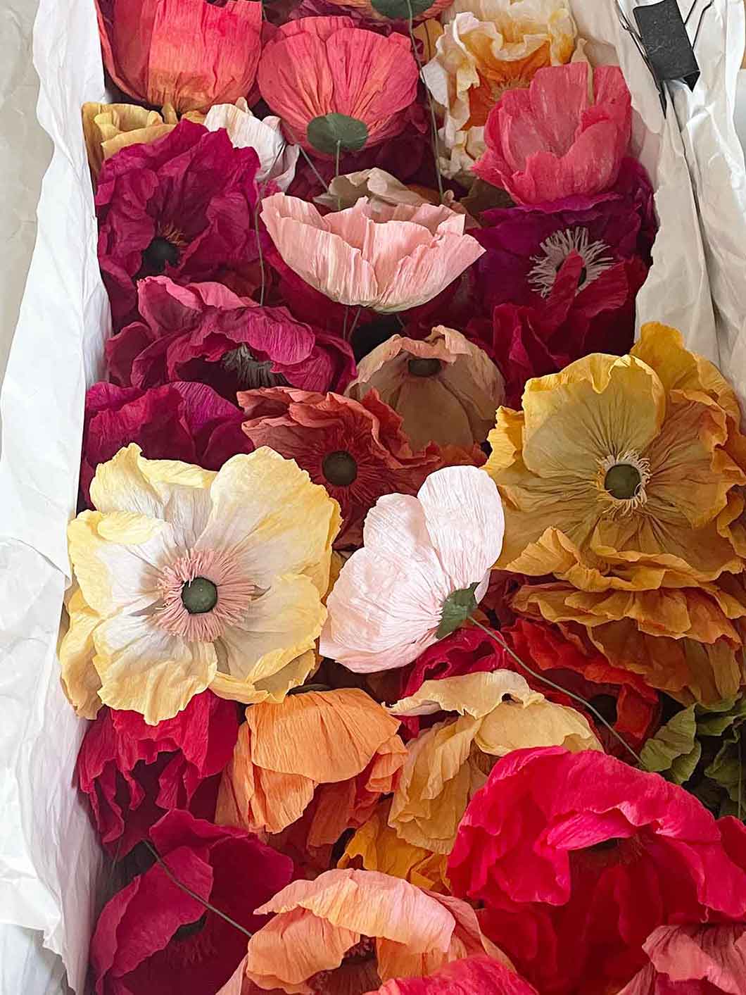 fleurs en papier