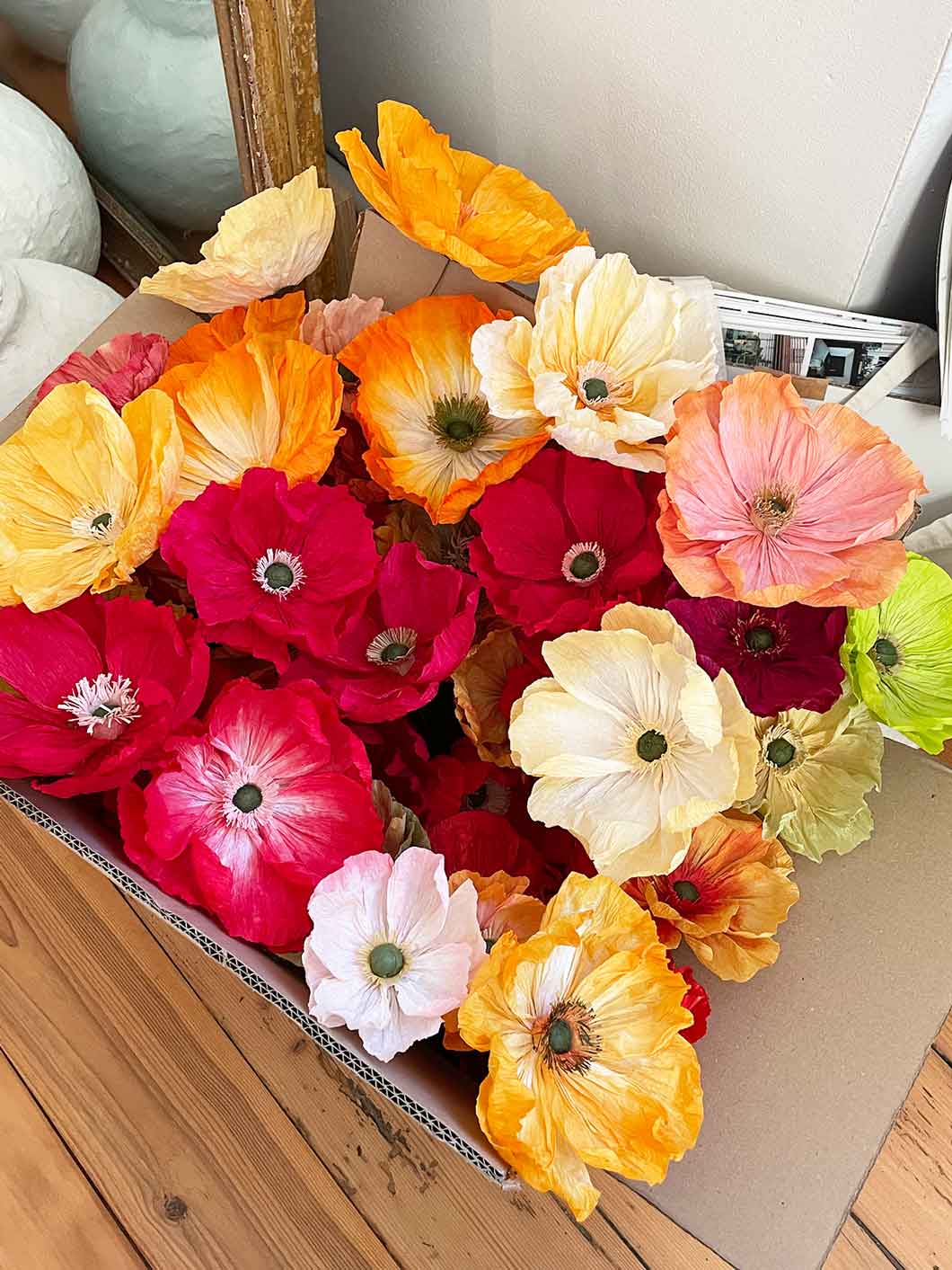 fleurs en papier