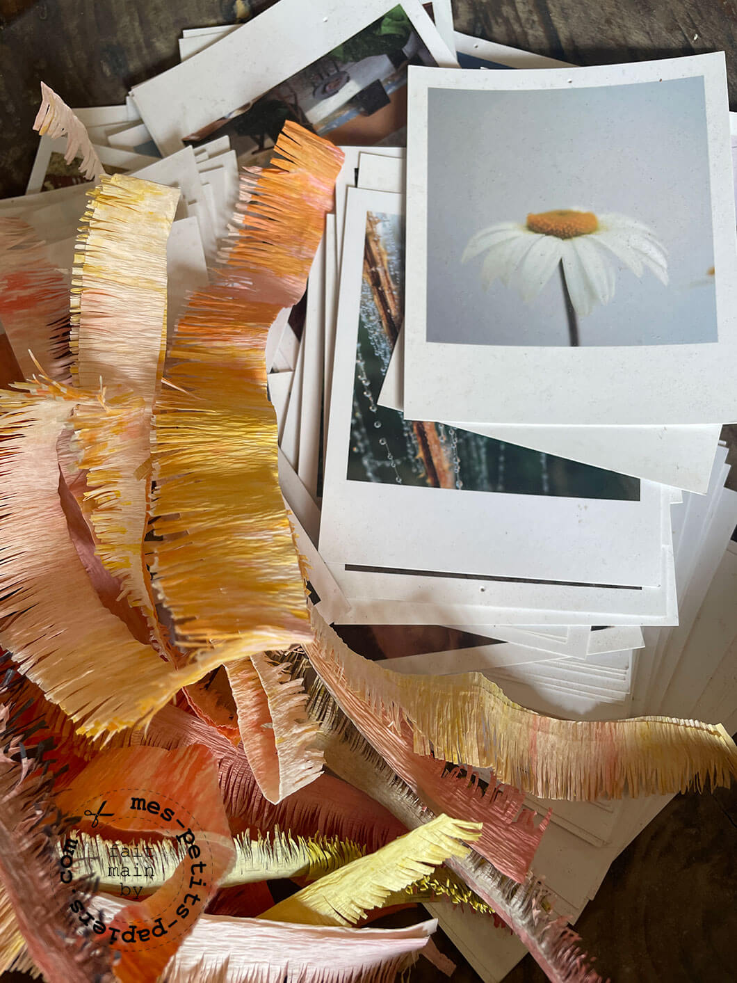 fleurs en papier